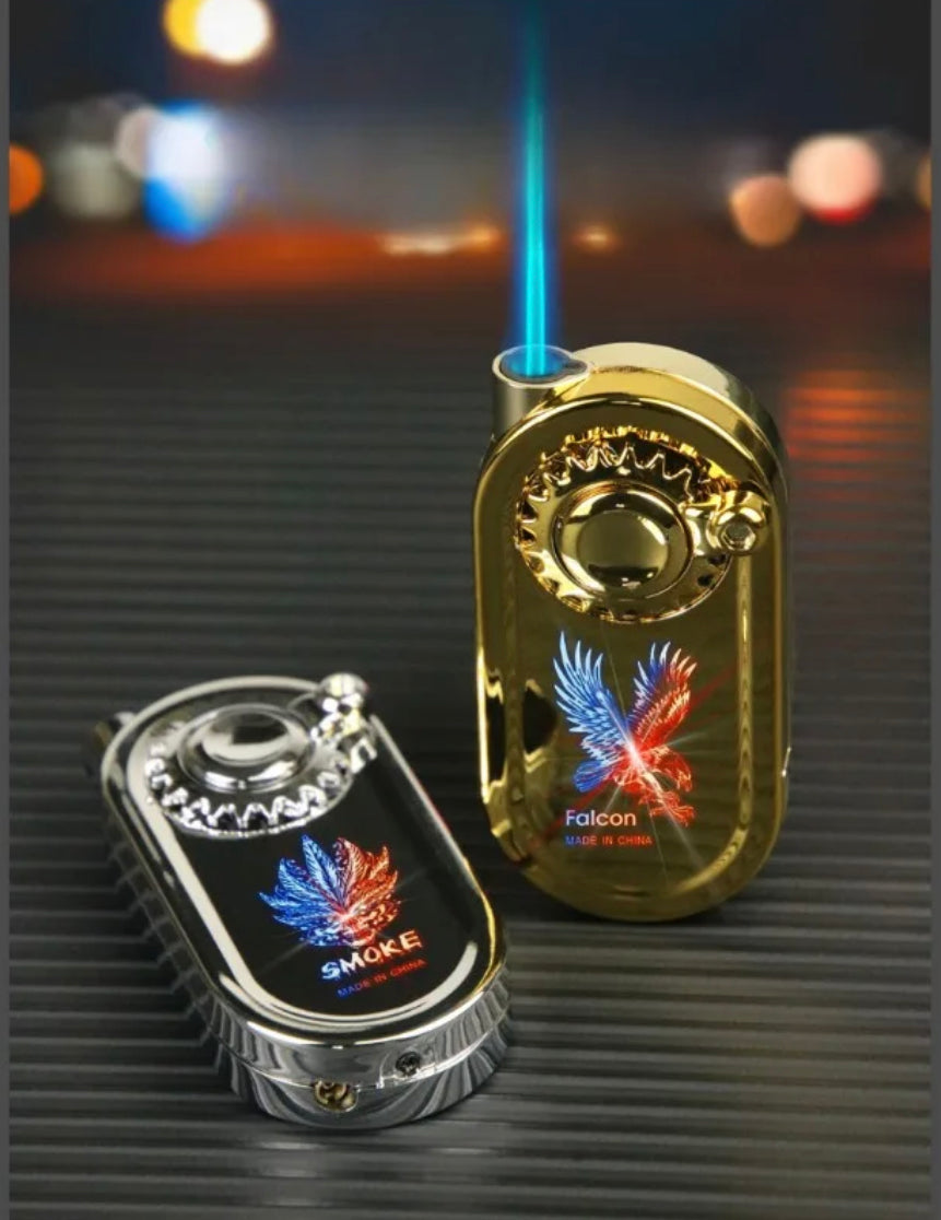 Creative Gear Rocker Arm Ignition Lighter, Metal Wind Proof Lighter Creative Gear Rocker Arm Ignition Lighter, Metal Wind Proof Lighter